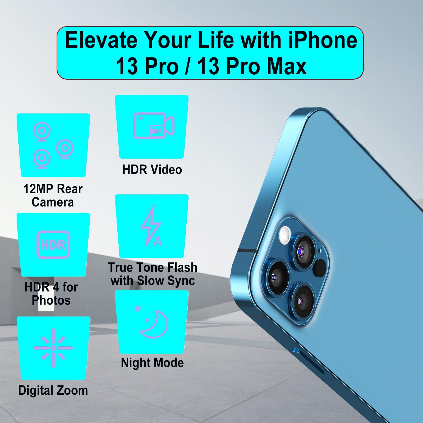 Amazon.com: DGSCSMY for iPhone 13 Pro Max Rear Camera Replacement